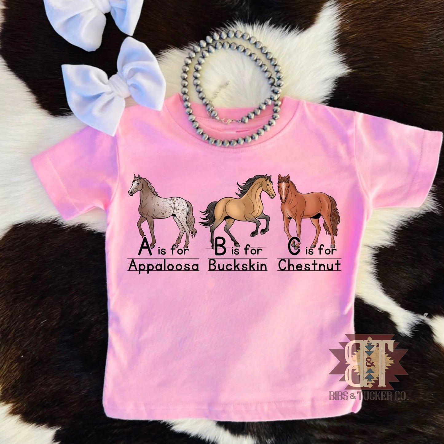 *ABC Horse- Pink or Navy Blue