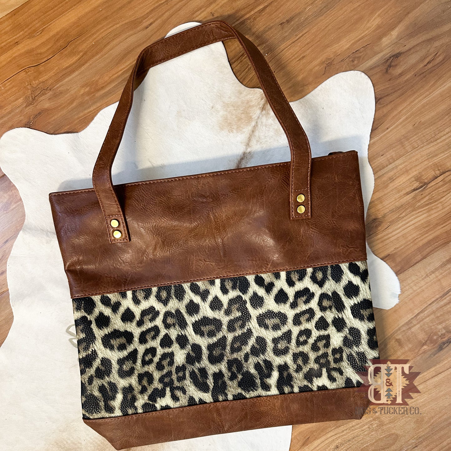 Large Leopard Tote