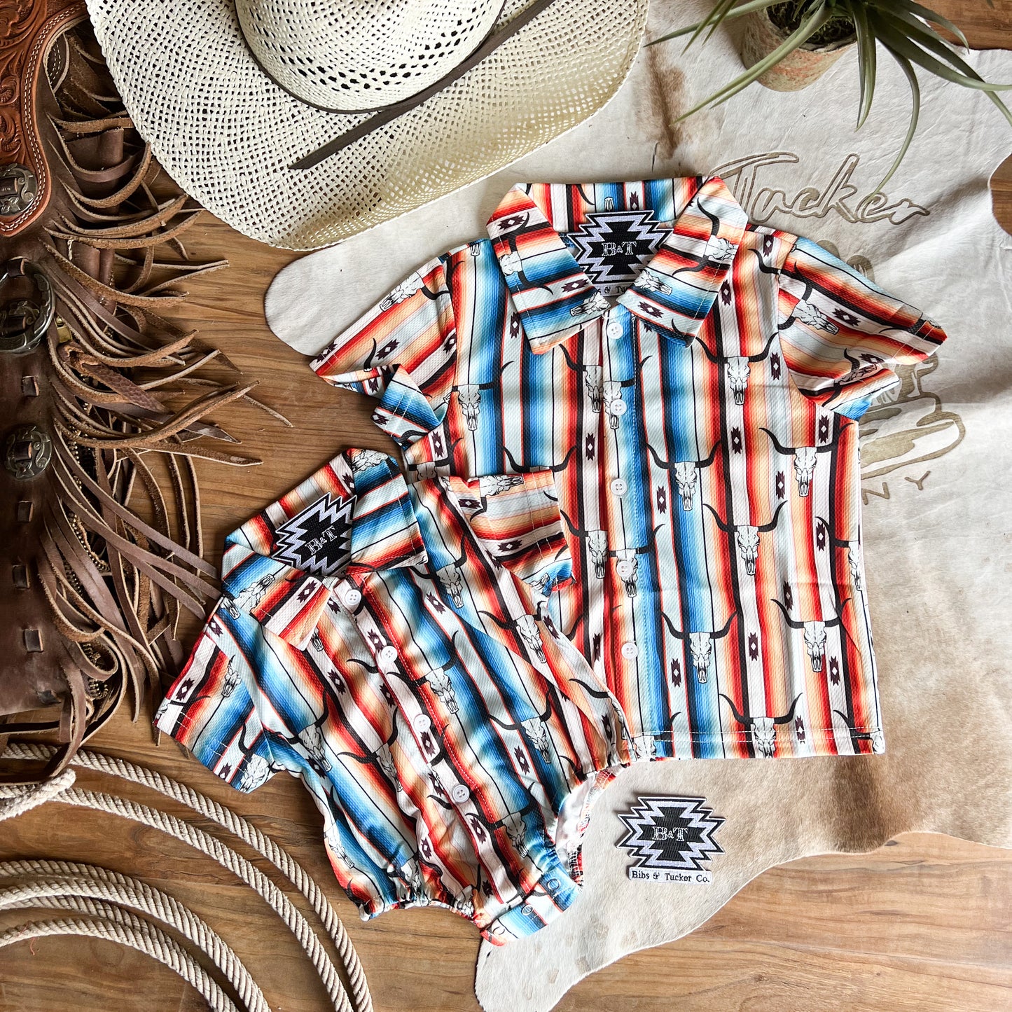 Serape Sculls Button Down