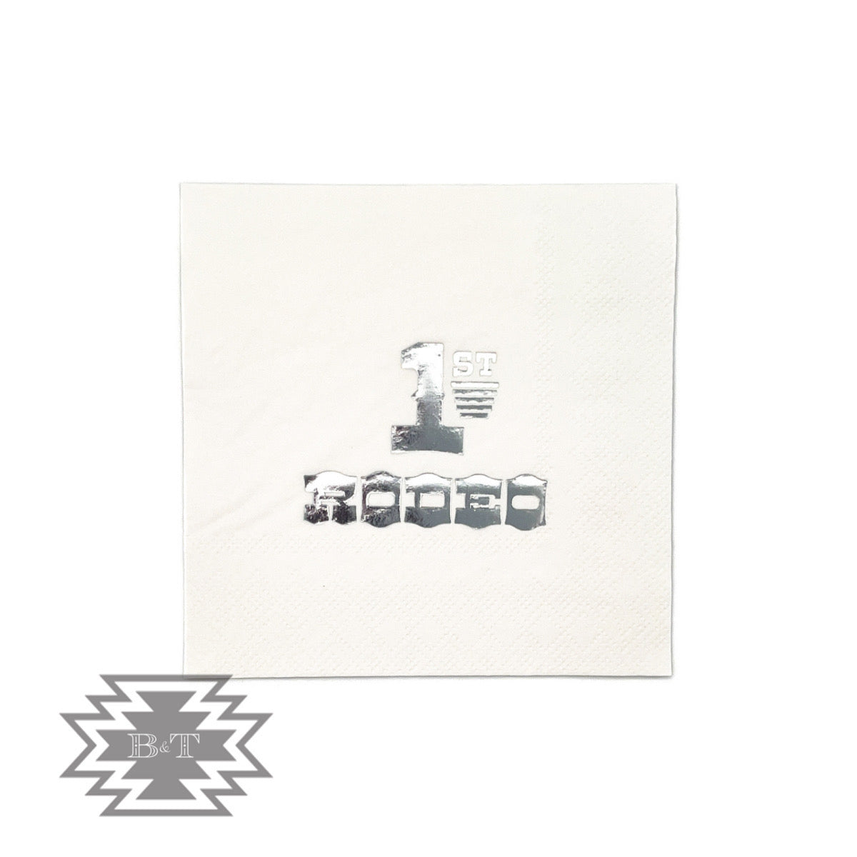 White 1st Rodeo Napkins (Set Of 20)