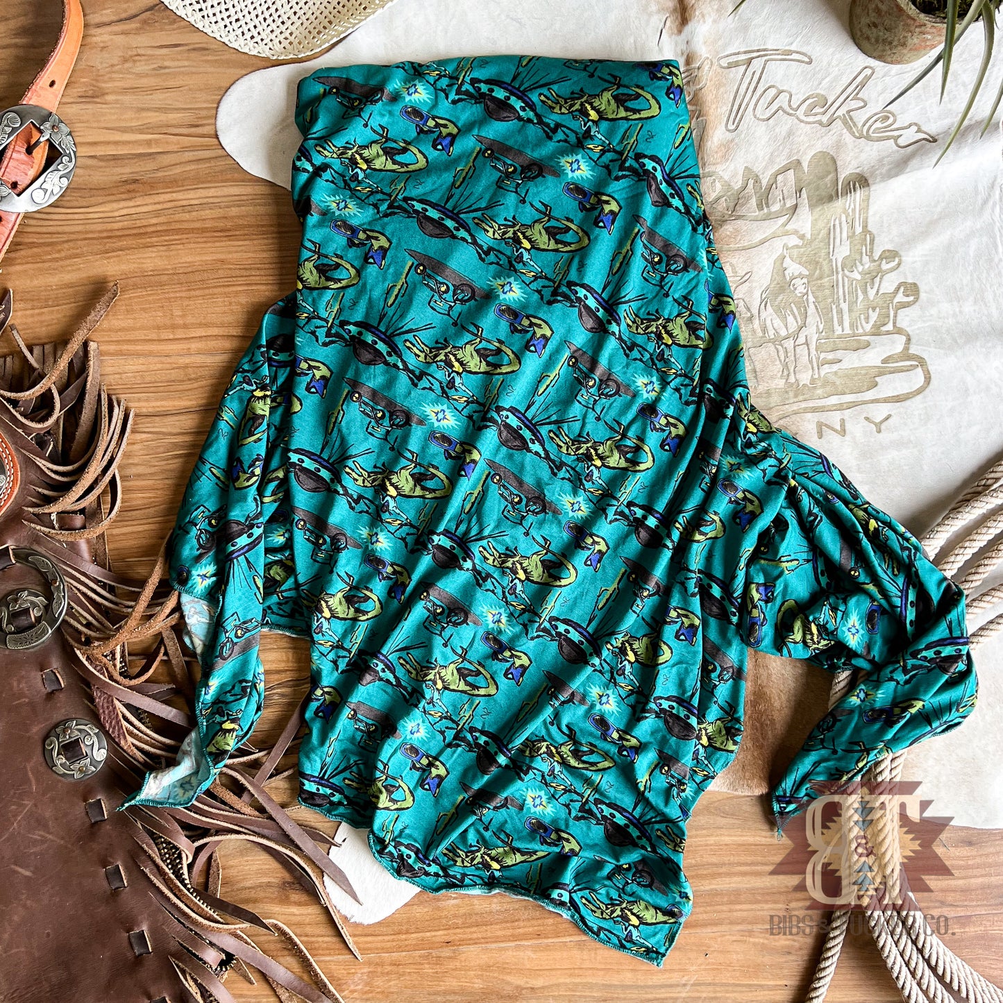 Dino Cowbaby Swaddle