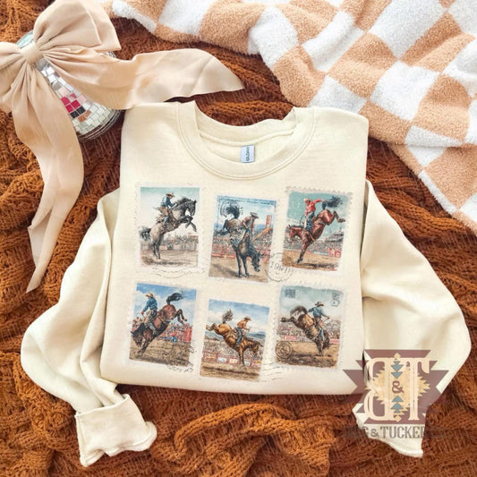 *Rodeo Stamps Sweater