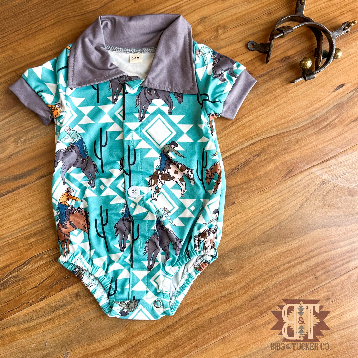 Let her buck Onesie Teal
