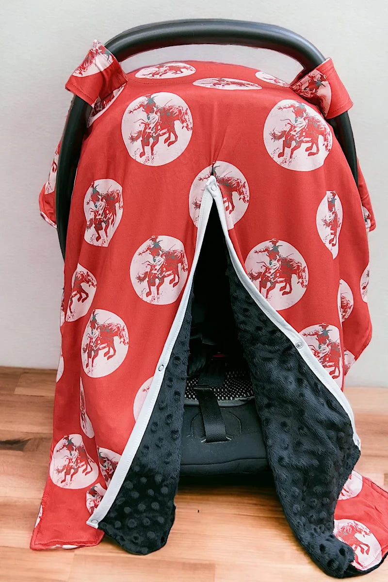 Bronc Rider Car Seat Cover