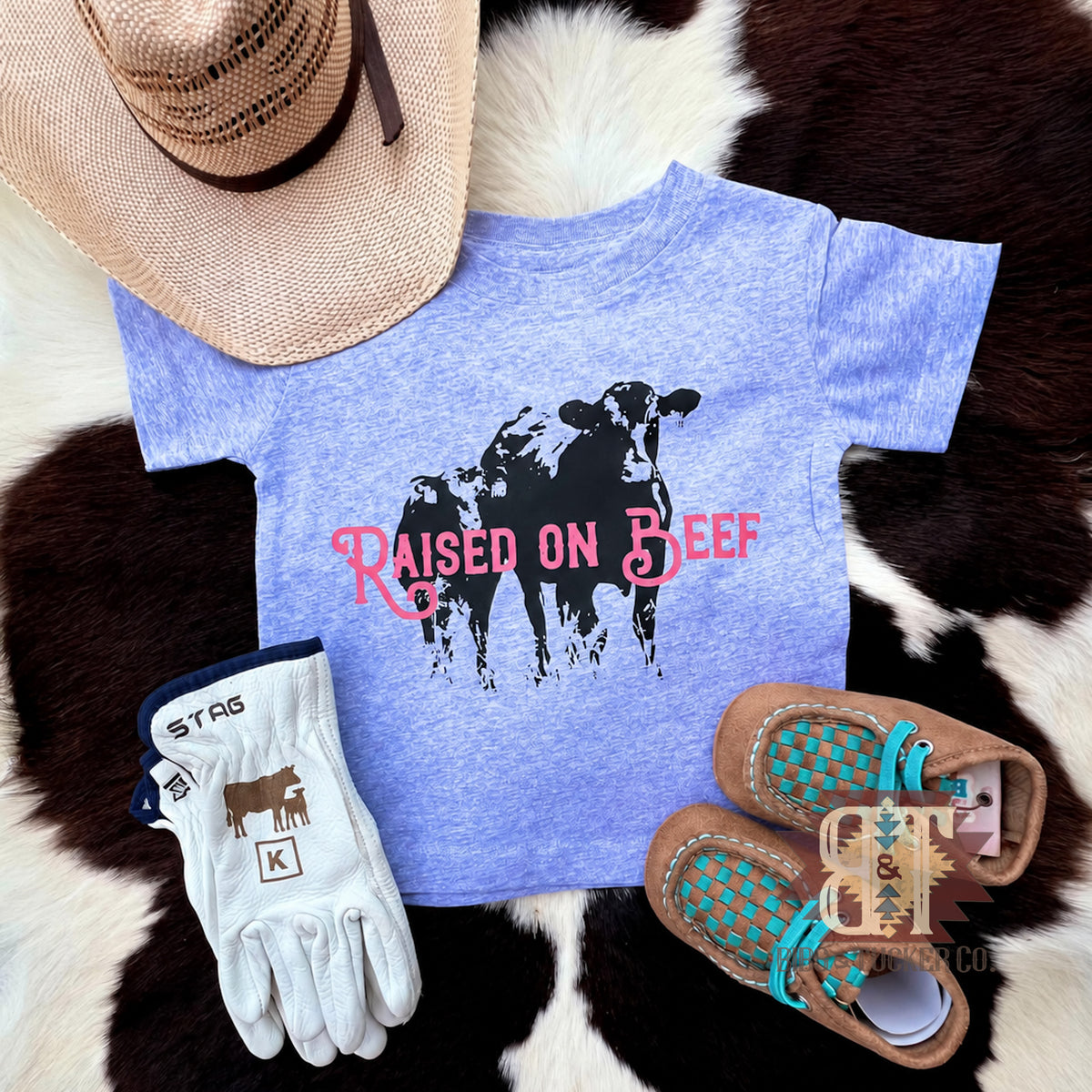 *Raised on Beef- PINK OR BLUE