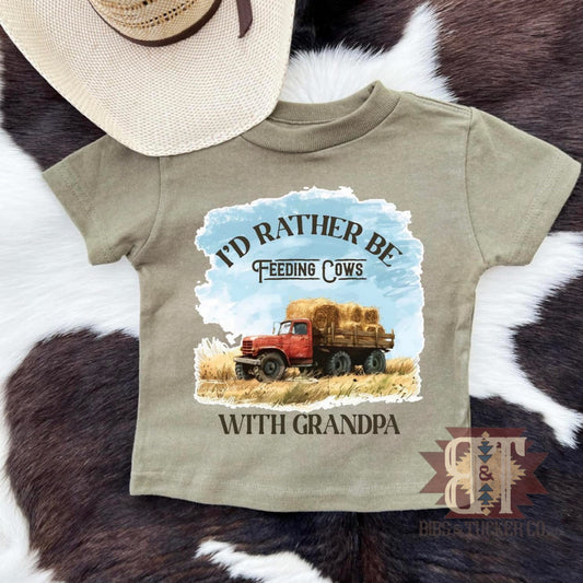 *Feeding Cows With Grandpa