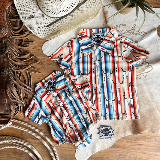 Serape Sculls Button Down