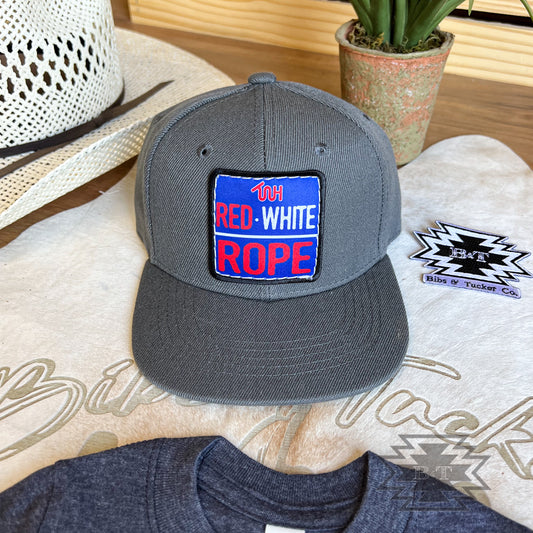 Red White & Rope Cap