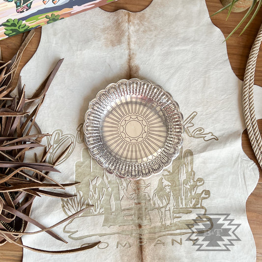 Silver Concho Dessert Plates