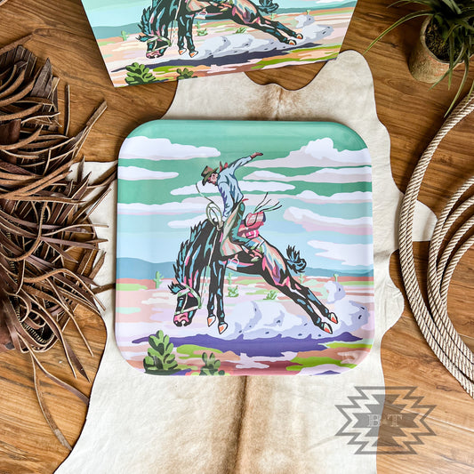 The Cowboy Melamine Platter