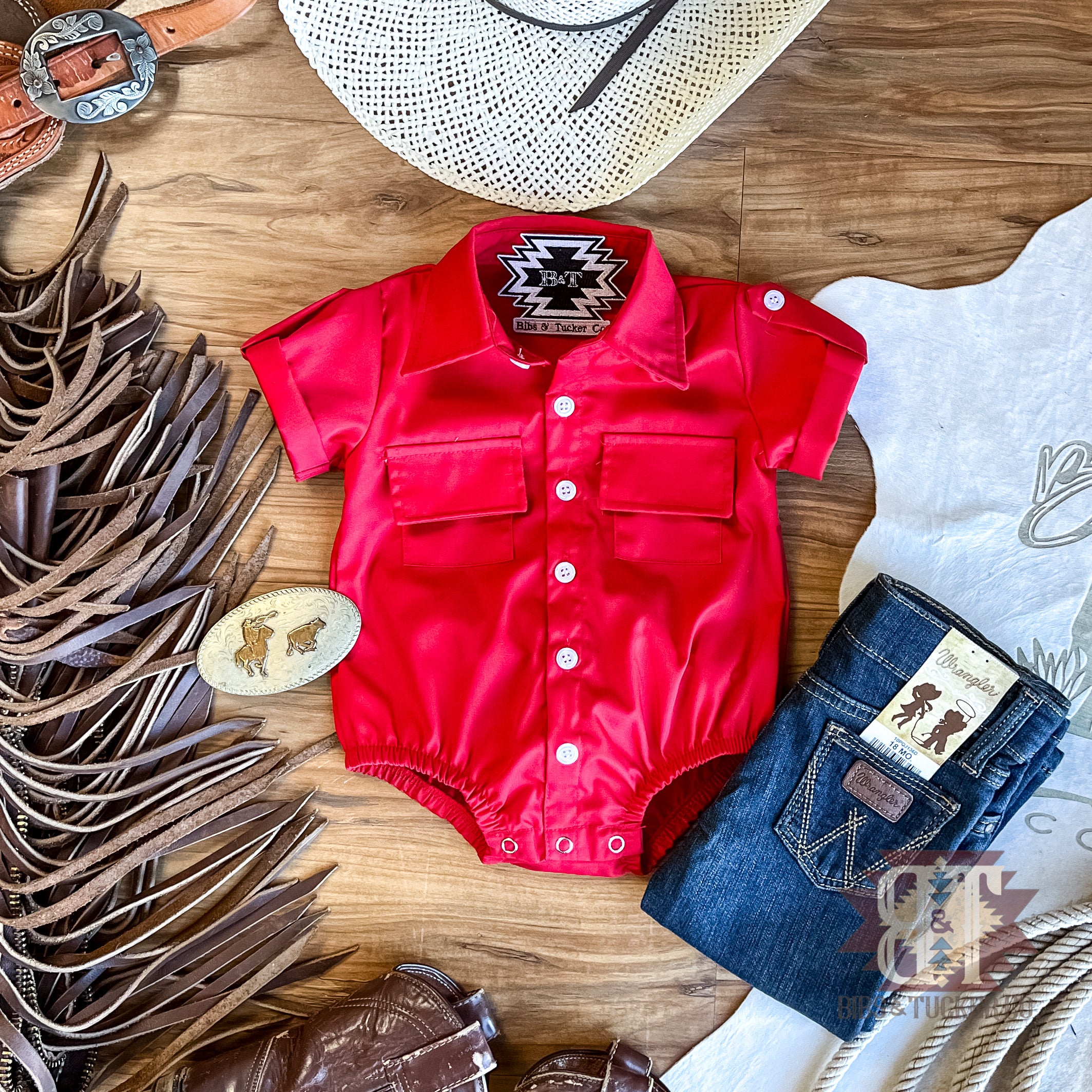 Rodeo Red Onesie