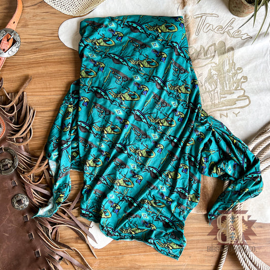 Dino Cowbaby Swaddle