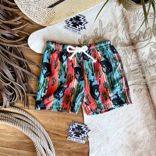 Serape Bronc Shorts