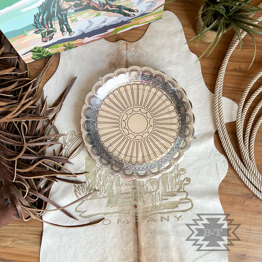 Silver Concho Dinner Plates